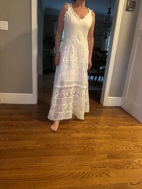Long White Summer Dress Size Medium